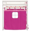 vidaXL Bunk Bed without Mattress Pink 90x200 cm Solid Wood Pine