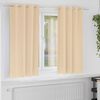 vidaXL Blackout Curtains with Rings 2 pcs Cream 175 x 140 cm Polyester