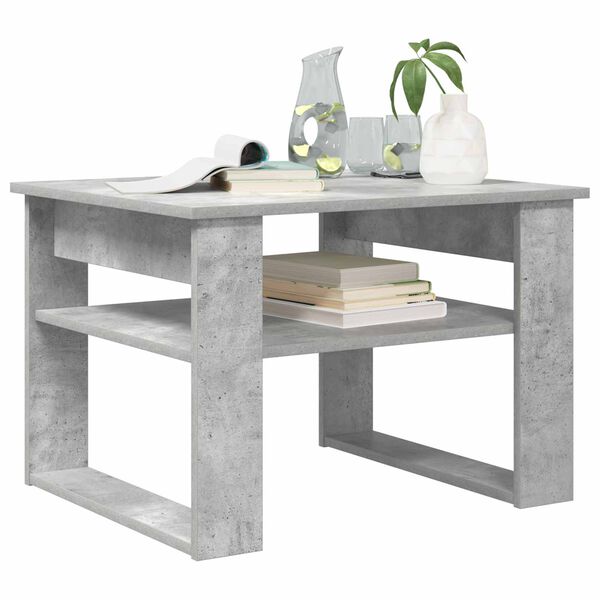 vidaXL Coffee Table Concrete Grey 64 x 54 x 44 cm Engineered Wood