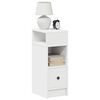 vidaXL Bedside Cabinets 2 pcs with Drawer White 25x31x66 cm