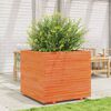 vidaXL Garden Planter Wax Brown 80x80x72 cm Solid Wood Pine