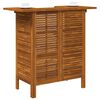 vidaXL Bar Table | Warm Brown | Solid Acacia Wood | 110x50x105 cm | Bar Table