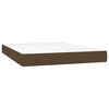 vidaXL Pocket Spring Bed Mattress Dark Brown 140x190x20 cm Fabric