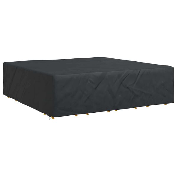 vidaXL Furniture Cover Plain Black 260 x 260 x 70 cm 600D