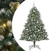 vidaXL Artificial Christmas Tree with 300 LEDs with Stand Green 210 cm