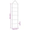 vidaXL Wall Decorations Ladder-Shaped 2 pcs 30x100 cm Natural Branch