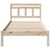 vidaXL Bed Frame Brown 90 x 200 cm Solid Pine Wood