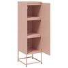 vidaXL Highboard Pink 36x39x123 cm Steel