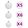 vidaXL Artificial Pre-lit Christmas Tree with Ball Set Pinecones 180 cm