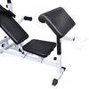 vidaXL Weight Bench with Weight Rack, Barbell and Dumbbell Set 120 kg