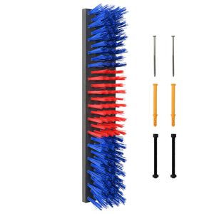 vidaXL Cattle Brushes Red and Blue 50 x 10 x 6.5 cm Plastic and Steel