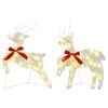vidaXL Christmas Reindeer 2 pcs 40 LEDs Warm White