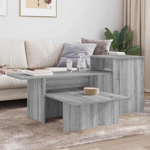 vidaXL Console Table Grey Sonoma 80 x 50 x 225 cm Engineered Wood