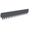 vidaXL Lawn Edging 20 pcs 103 x 20 cm metal Anthracite