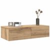 vidaXL Wall Shelf with Drawers Artisian Oak 60x26.5x15 cm Engineered Wood