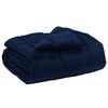 vidaXL Winter Duvet Quilted Dark Blue 220 x 240 cm Microfiber