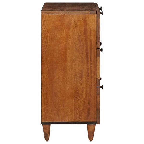 vidaXL Sideboard Walnut 60 x 33.5 x 75 cm Solid Mango Wood