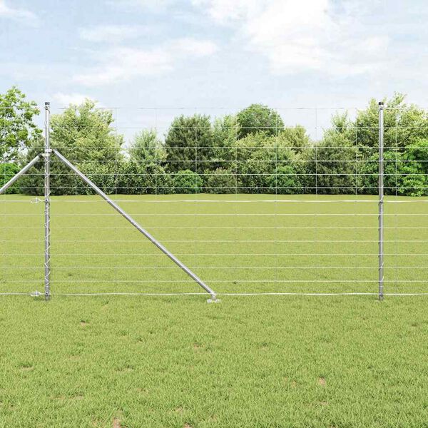 vidaXL Fence Post Galvanized 50 x 1.4 m Steel
