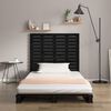 vidaXL Wall Headboard Black 81x3x91.5 cm Solid Wood Pine