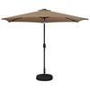 vidaXL Garden Parasol with LED Lights and Base 300 x 300 cm Polyester