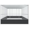 vidaXL Aviary with Extension Silver 725x307x212 cm Steel