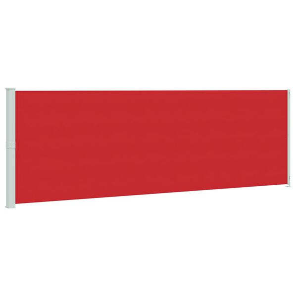 vidaXL Patio Retractable Side Awning 200x600 cm Red