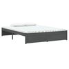 vidaXL Bed Frame without Mattress Grey Solid Wood 135x190 cm Double Double