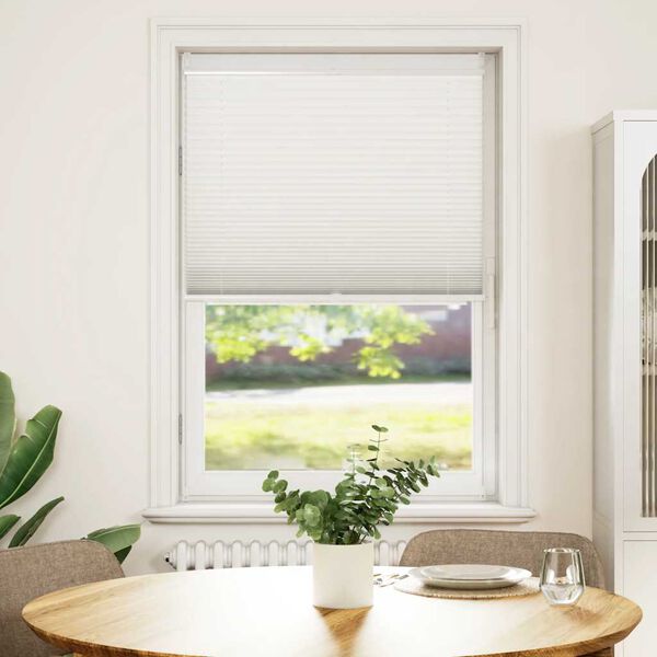 Plisse Blind 80x100cm White Pleated Blind
