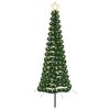 vidaXL LED Tinsel Christmas Tree with Spike EKENAS 180 cm 220 LEDs