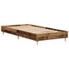 vidaXL Bed Frame No Mattress Old Wood 90x190 cm Single Engineered Wood