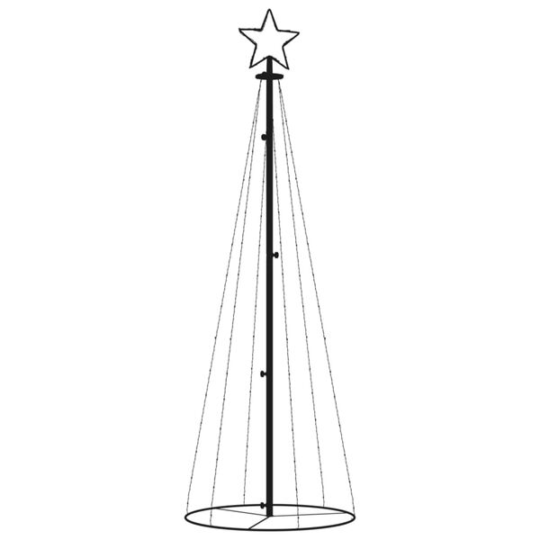 vidaXL Christmas Cone Tree Blue 108 LEDs 70x180 cm