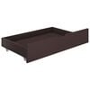 vidaXL Canopy Bed Frame without Mattress Dark Brown Pine Wood 140x200 cm (283271+321988)