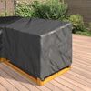 vidaXL Furniture Cover Black 250 x 180 x 80 cm 600D Oxford Fbric