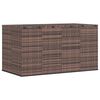 vidaXL Garden Cushion Box PE Rattan 194x100x103 cm Brown