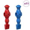 vidaXL Football Table Players 22 pcs Blue and Red 2.4 x 2.1 x 9.7 cm