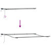 vidaXL Retractable Awning Manual White 400 x 300 cm Fabric