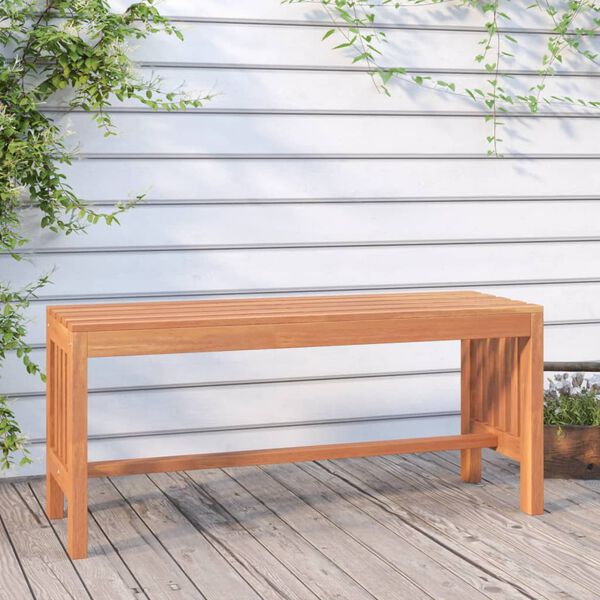 vidaXL Garden Bench 110 cm Solid Wood Eucalyptus