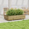vidaXL Garden Planter 110x60x26.5 cm Impregnated Wood Pine