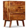 vidaXL Side Cabinet Solid Acacia Wood 60x35x76 cm