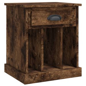 vidaXL Bedside Cabinet Smoked Oak 43x36x50 cm
