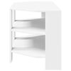 vidaXL Corner TV Cabinet White 102x40.5x45cm Engineered Wood