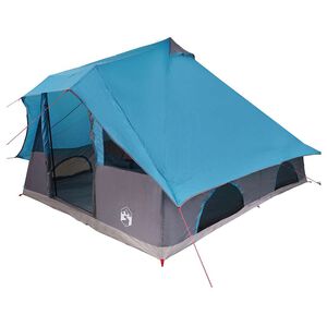 vidaXL Tipi Tent 8-Person Blue Taffeta