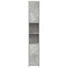 vidaXL Bathroom Cabinet Concrete Grey 30x30x183.5 cm Engineered Wood