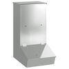 vidaXL Pig Feeder Silver 55 x 38 x 76 cm Galvanised Steel