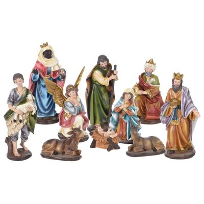 Ambiance 10 Piece Christmas Decoration Nativity Figures Set