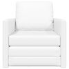 vidaXL Folding Sofa Bed White 74 x 77 x 81 cm PVC