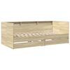 vidaXL Daybed with Drawers without Mattress Sonoma Oak 100x200 cm