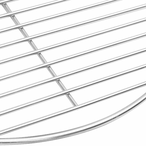 vidaXL BBQ Grill Grate Silver 43 x 43 cm Stainless Steel