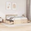 vidaXL Bed Frame without Mattress 150x200 cm King Size Solid Wood Pine