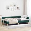 vidaXL Corner Bed Frame with Headboard Dark Green 80 x 200 cm Fabric